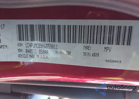 2017 Jeep Cherokee Latitude 4X4 from USA, damaged, VIN 1C4PJMCB9HW659011